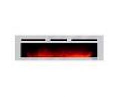 gdegdesign Grande cheminée électrique décorative lumineuse LED inox - Brite Inox