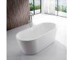 Rue Du Bain Baignoire ilot Ovale - Acrylique blanc -120x65 cm - Rome