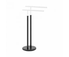 Porte-serviette sur pied - 2 barres - Mobile