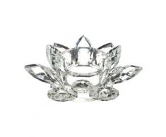 Bougeoirs, photophores Atmosphera Bougeoir Lumignon Lotus en Cristal D 11 cm homme Unique