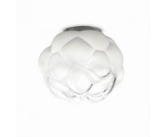 CLOUDY-Plafonnier LED de salle de bain Verre Ø40cm Blanc Fabbian - designé par Mathieu Lehanneur