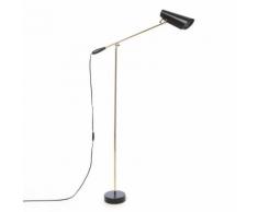 BIRDY-Lampe de lecture H133cm noir et laiton Northern - designé par Birger Dahl