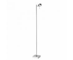 BLING-Lampe de lecture LED Métal avec Variateur Tactile H128cm acier satiné Sompex