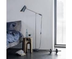 BIRDY-Lampe de lecture H133cm gris et nickel Northern - designé par Birger Dahl