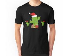 Cactus Sapin de Noël elfe T-shirt ajusté