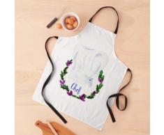 Toque de chef et couronne d'aromatiques Tablier