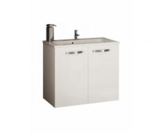 Meuble sous vasque NEOVA ANGELO blanc brillant 2 portes