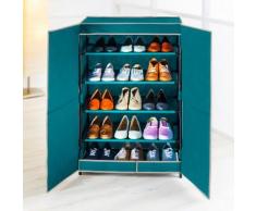 Armoire à chaussures 15 paires - bleu