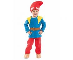 Déguisement nain de jardin coloré enfant - Taille: 3 à 4 ans (92-104 cm)