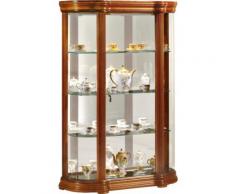 Vitrine galbée 1 porte avec éclairage leds
