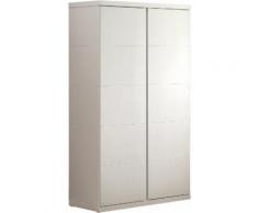 Armoire enfant laqué blanc 2 portes LARA