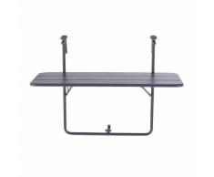 Table de balcon rabattable en métal gris L88 Batignolles