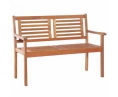 vidaXL Banc de jardin 2 places 120 cm Bois d'eucalyptus solide