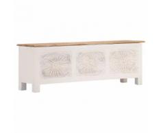 vidaXL Boîte de rangement 120x30x40 cm Bois d'acacia solide