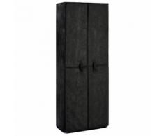vidaXL Armoire à chaussures Noir 60x30x166 cm Tissu