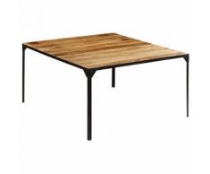 vidaXL Table de salle à manger 140x140x76 cm Bois de manguier massif