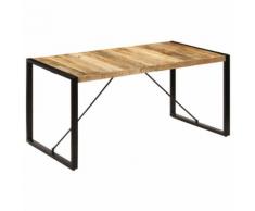 vidaXL Table de salle à manger 160x80x75 cm Bois de manguier massif