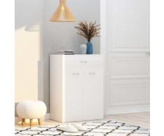 vidaXL Armoire à chaussures Blanc 60x35x84 cm Aggloméré