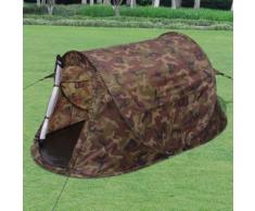 vidaXL Tente pour 2 personnes Camouflage