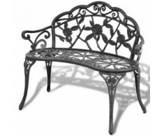 vidaXL Banc de jardin 100 cm Aluminium coulé Vert
