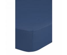 Emotion Drap-housse sans repassage 180 x 200 cm Bleu 0220.24.46