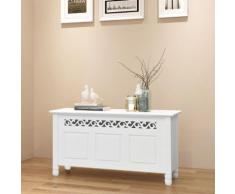 vidaXL Banc de rangement en style baroque PFDM blanc