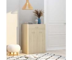 vidaXL Armoire à chaussures Chêne sonoma 60x35x84 cm Aggloméré