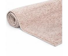 vidaXL Tapis à poils longs 80 x 150 cm Vieux rose