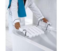 RIDDER Siège de baignoire avec cadre poli Blanc A0040011