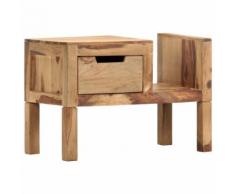 vidaXL Porte-revue 58x30x40 cm Bois massif de Sesham
