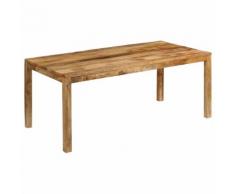 vidaXL Table de salle à manger Bois de manguier massif 180 x 90 x 76cm