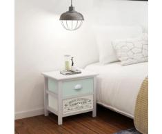 vidaXL Table de chevet en style français 2 pcs Bois