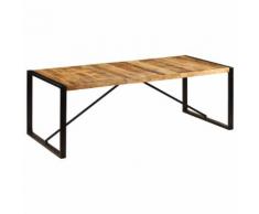 vidaXL Table de salle à manger 220x100x75 cm Bois de manguier solide