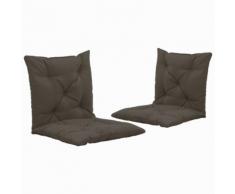 vidaXL Coussins de chaise pivotante 2 pcs Anthracite 50 cm Tissu