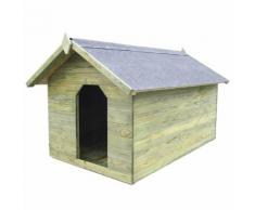 vidaXL Niche de jardin avec toit ouvrant en bois de pin imprégné