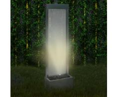 vidaXL Fontaine de jardin Argenté 46x24x150 cm Acier inoxydable