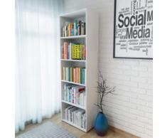 vidaXL Bibliothèque Aggloméré 60 x 31 x 190 cm Blanc