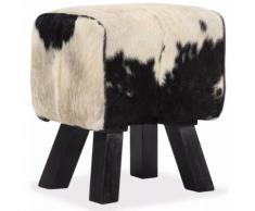 vidaXL Tabouret Cuir véritable de chèvre 40 x 30 x 45 cm