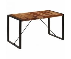 vidaXL Table de salle à manger 140x70x75 cm Bois de Sesham massif
