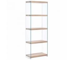 vidaXL Bibliothèque à 5 niveaux Chêne 60x29x167 cm MDF