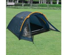 vidaXL Tente pour 3 personnes Bleu