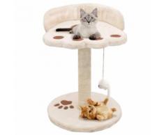 vidaXL Arbre à chat avec griffoir en sisal 40 cm Beige et Marron
