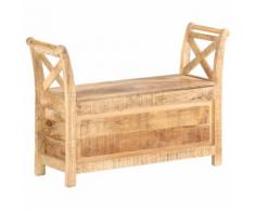 vidaXL Banc d'entrée 103x33x72 cm Bois de manguier solide