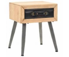 vidaXL Table de chevet Bois de sapin massif 43 x 38 x 50 cm