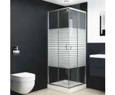 vidaXL Cabine de douche Verre de sécurité 70x70x185 cm