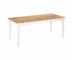 vidaXL Table de salle à manger 180x90x76 cm Bois de manguier massif