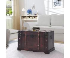 vidaXL Coffre vintage de rangement Bois 66 x 38 x 40 cm