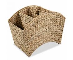 vidaXL Porte-revue 42 x 25 x 33 cm Jacinthe d'eau