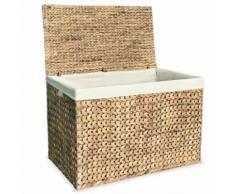 vidaXL Panier à linge 82 x 42,5 x 52,5 cm Jacinthe d'eau