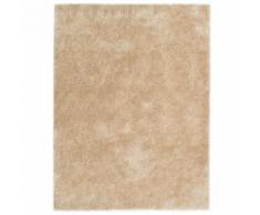 vidaXL Tapis à poils longs 80 x 150 cm Beige